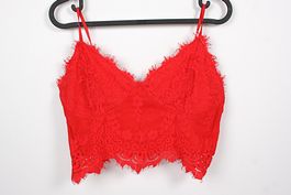 AMISU Spitzentop Gr.S rot