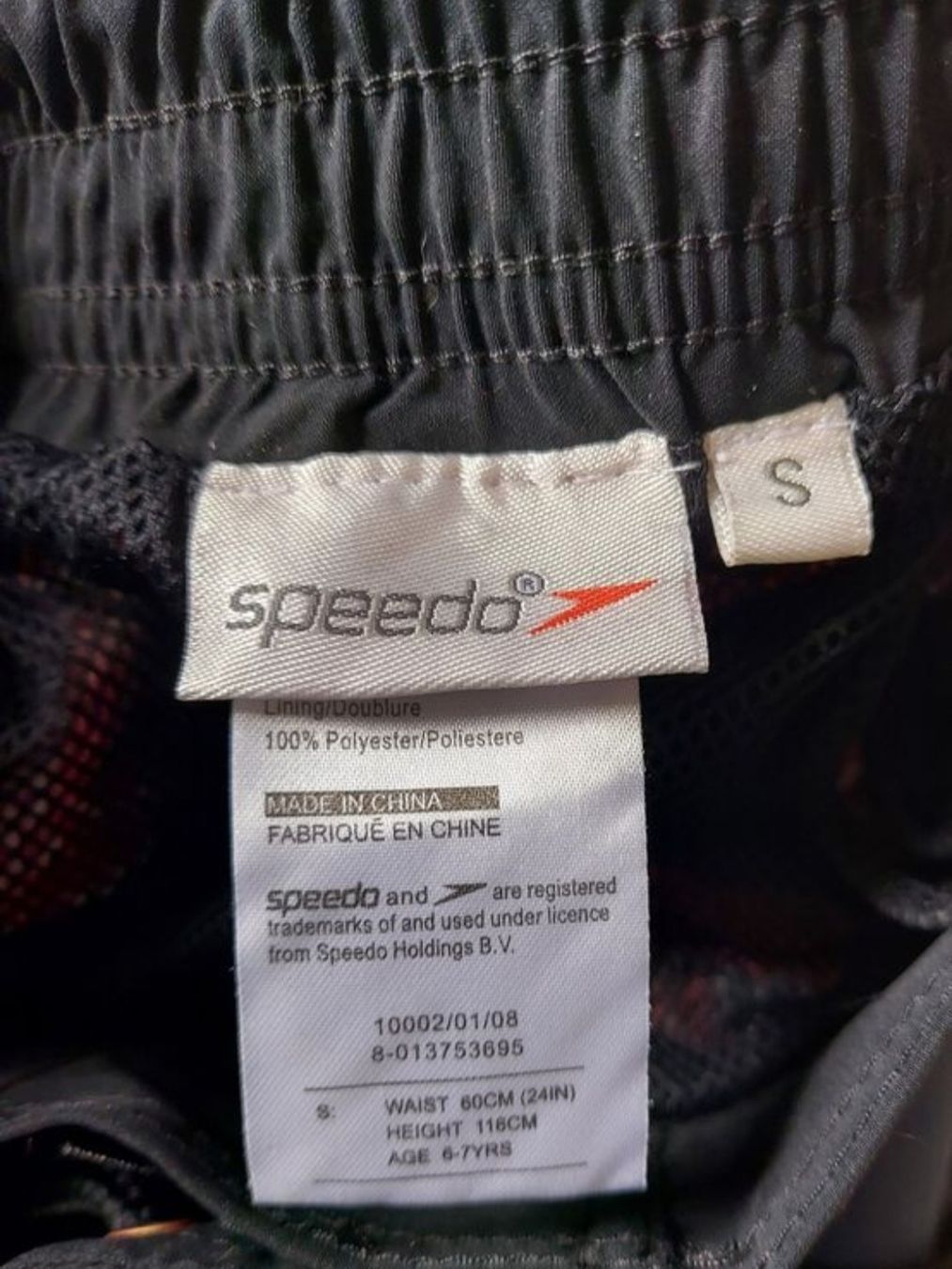 Speedo Costumi da bagno: Neue Speedo Badehose Gr. 116 - 122 / S, Rot gemustert – Nuovo e nell'imballaggio originale da Basel venduto da Sinibini86 2