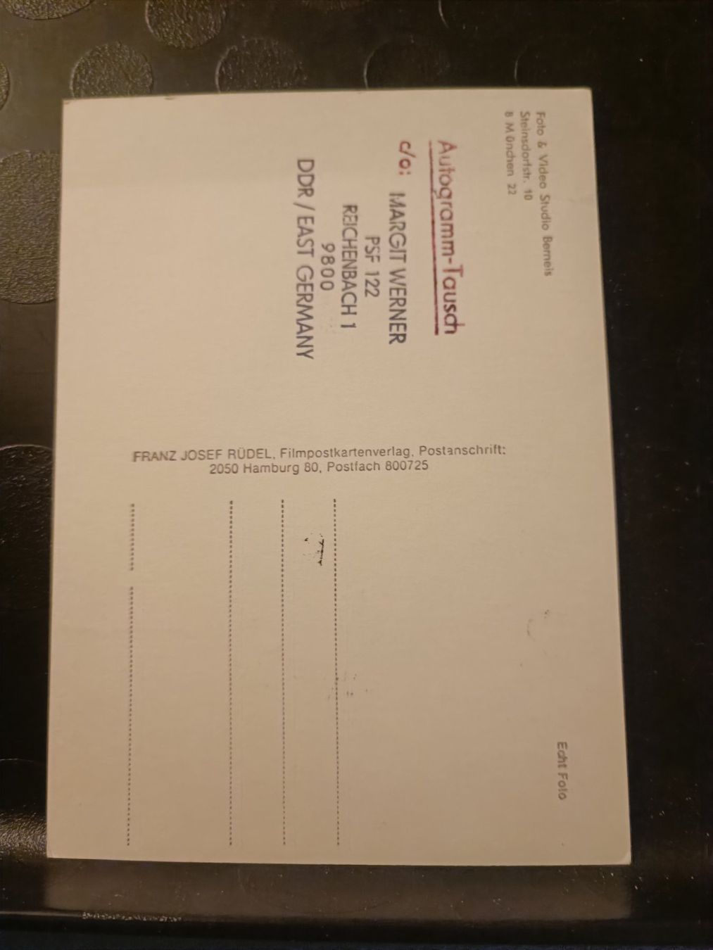 Autografi: Mario Adorf - handsigniert – Usato da Menziken venduto da Artographs 1