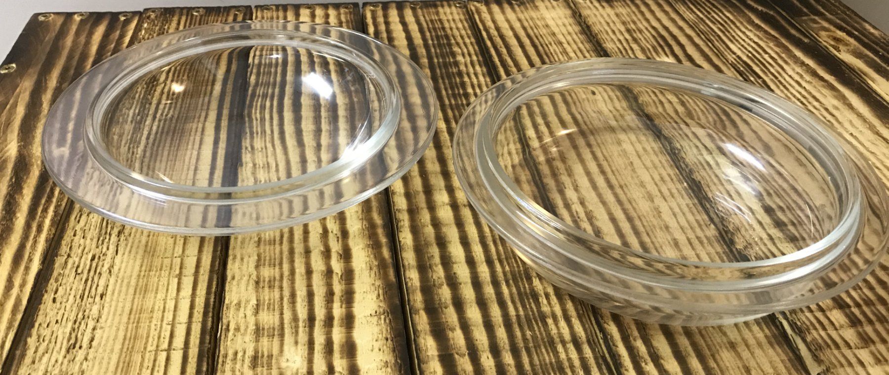 Schalen: Glasgeschirr, Flache Schüssel mit Deckel – Gebraucht aus Guntershausen von Gloominati 1