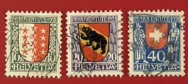 PRO JUVENTUTE SATZ 18 - 20 BERN, WALLIS, TELL 1921 GEST.