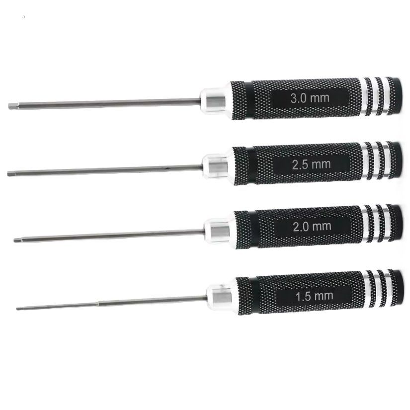 RC Modellbau: Schraubenzieher, 4er-Set, Innensechskant, schwarz – Neu und originalverpackt aus Effretikon von master1873