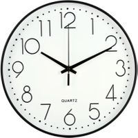 Wanduhr Wanduhren leise Quarz 20cm modern Wohnzimmer Plastik