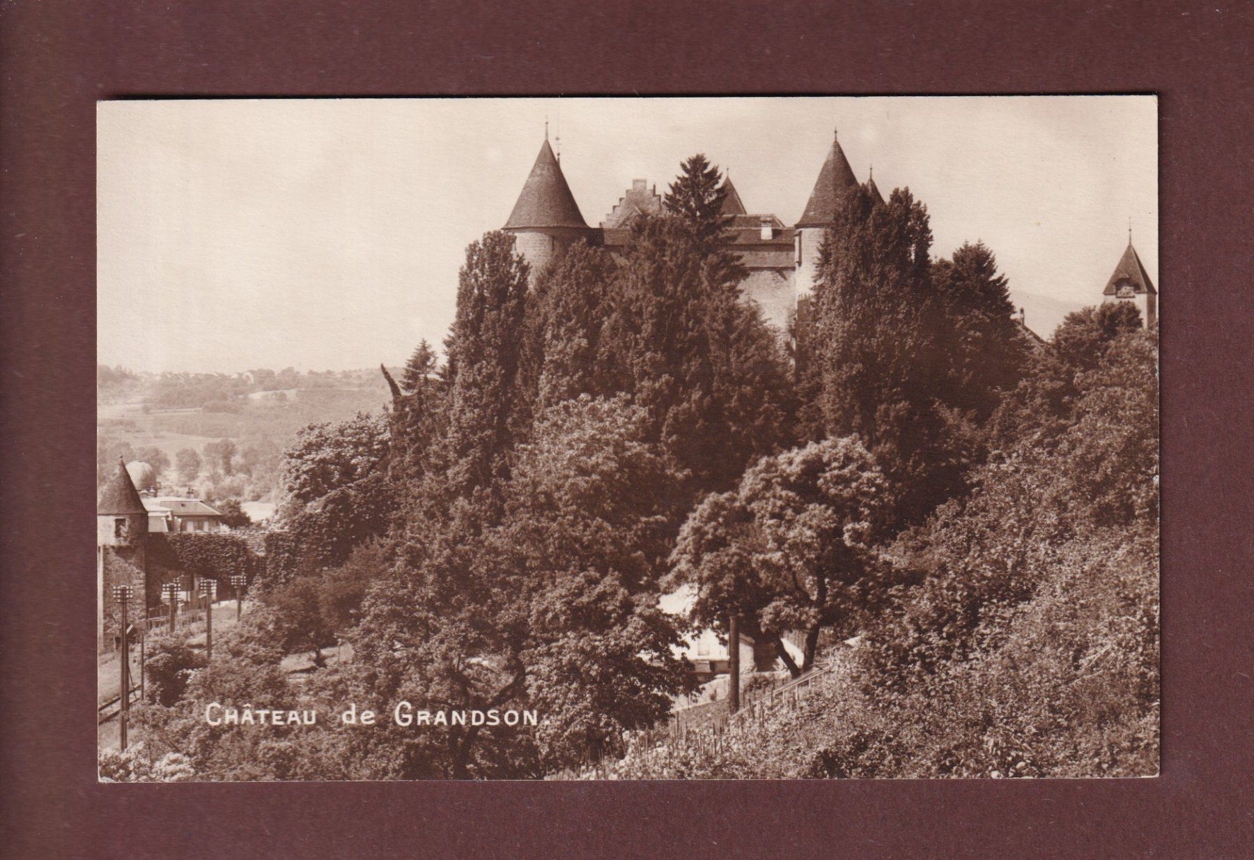 Cartoline postali: Château de GRANDSON – Usato da Pully venduto da nicecards-shop