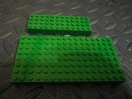 Lego 2x grüne Platten dick