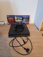 PS4 Slim mit 3 Spielen inklusive 3 Kabel und Controller