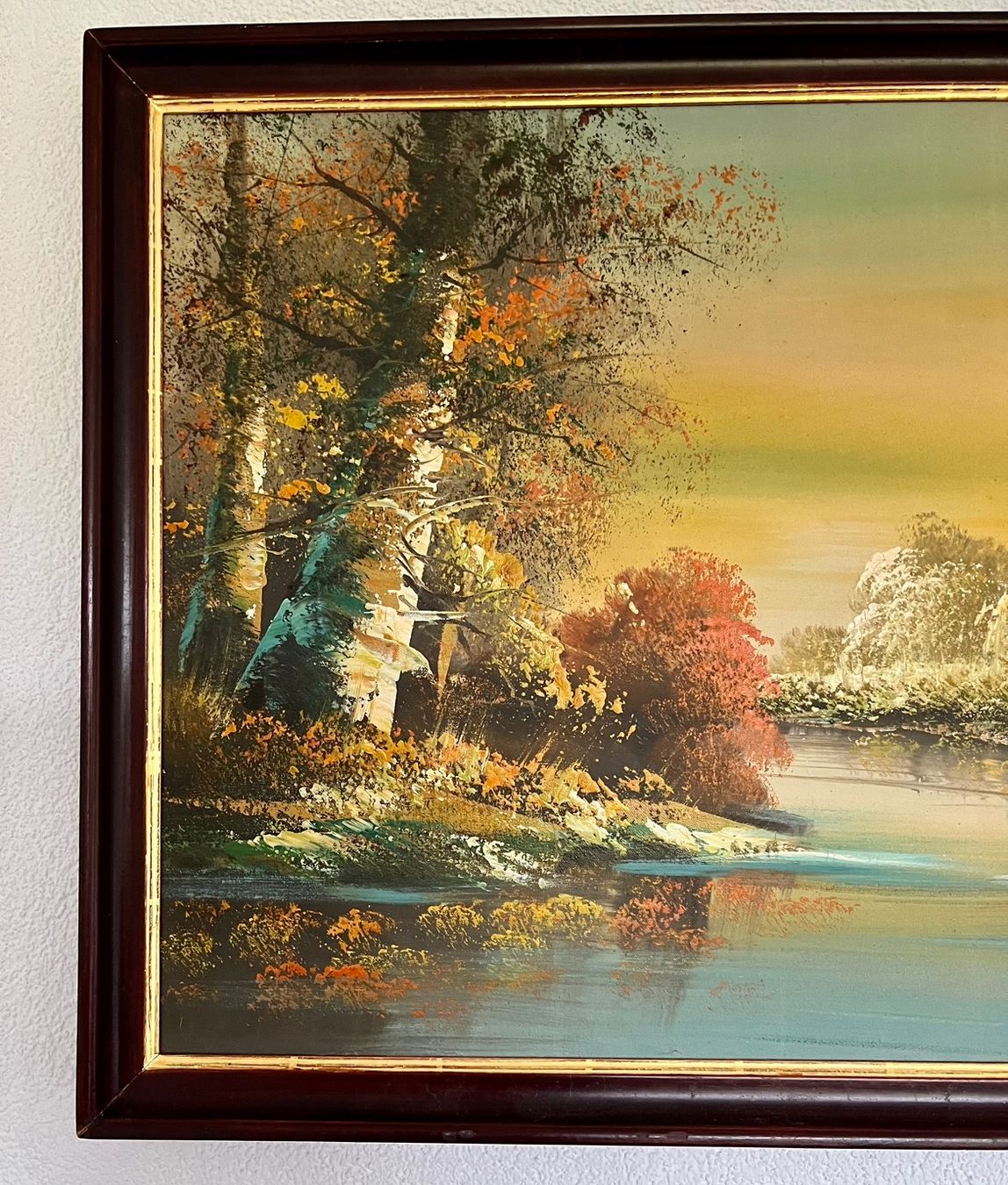 Gemälde: Schönes Ölbild «Landschaft mit Teich» – Gebraucht aus Rutschwil von joz_w5mj 1
