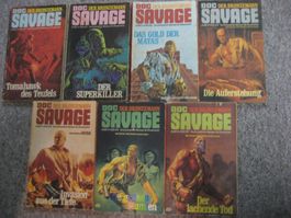 7 Doc Savage Taschenbücher
