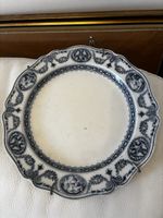 Assiette ancienne Wedgwood bordure bleue diamètre 26 cm