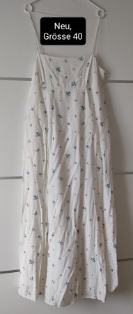 Weisses Sommerkleid Grösse 40, Neu