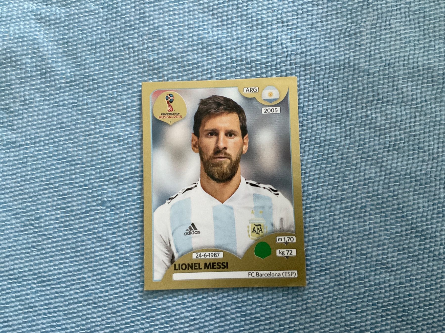 Panini Carte collezionabili: LIONEL MESSI PANINI WM 2018 – Usato da Zuchwil venduto da Tripeiro_1893