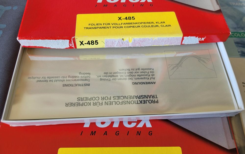 Fogli trasparenti: diverse Folex Kopierfolien X-478 X485 X-500 für Farbkopierer – Nuovo (secondo la descrizione) da Zimmerwald venduto da ab1Franken 2