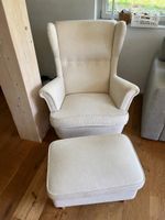 IKEA armchair with footrest