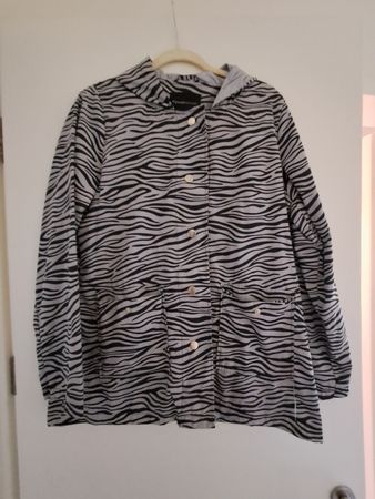 Veste à capuche mywearwoman imprimé zèbre taille S