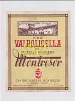 Etikette - Vino Valpolicella "Montresor" /bd