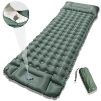aufblasende Campingmatte | 220 cm | Olivgrün