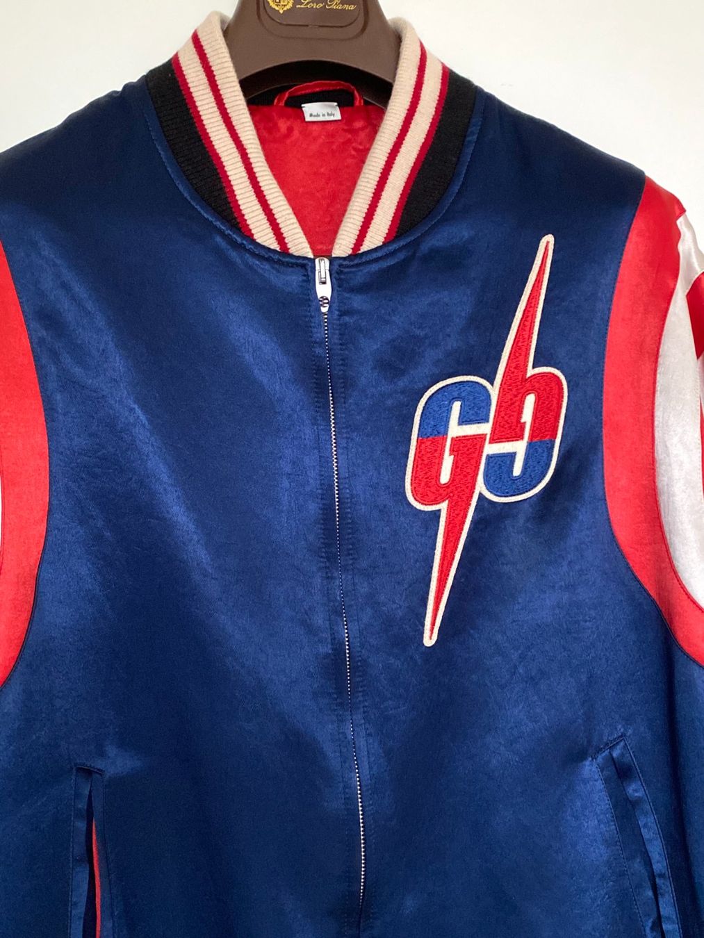 Gucci Giacche: GUCC GG Seide VARSITY Polyester Oversize JACKET L ORIGINAL – Usato da Kreuzlingen venduto da Selliton 3