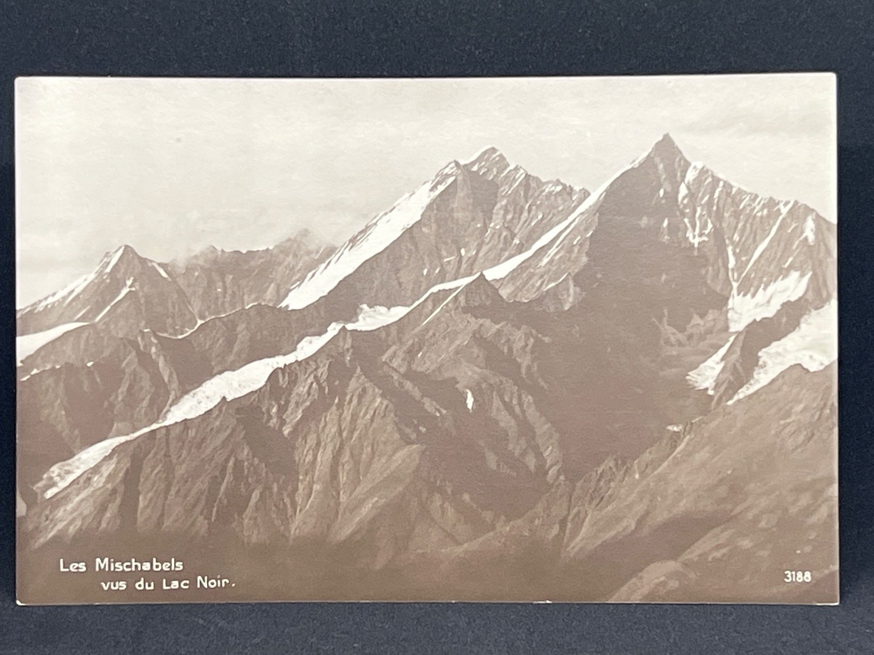 Ansichtskarten: Les Mischabels vus du Lac Noir – Gebraucht aus Widnau von Brusi9