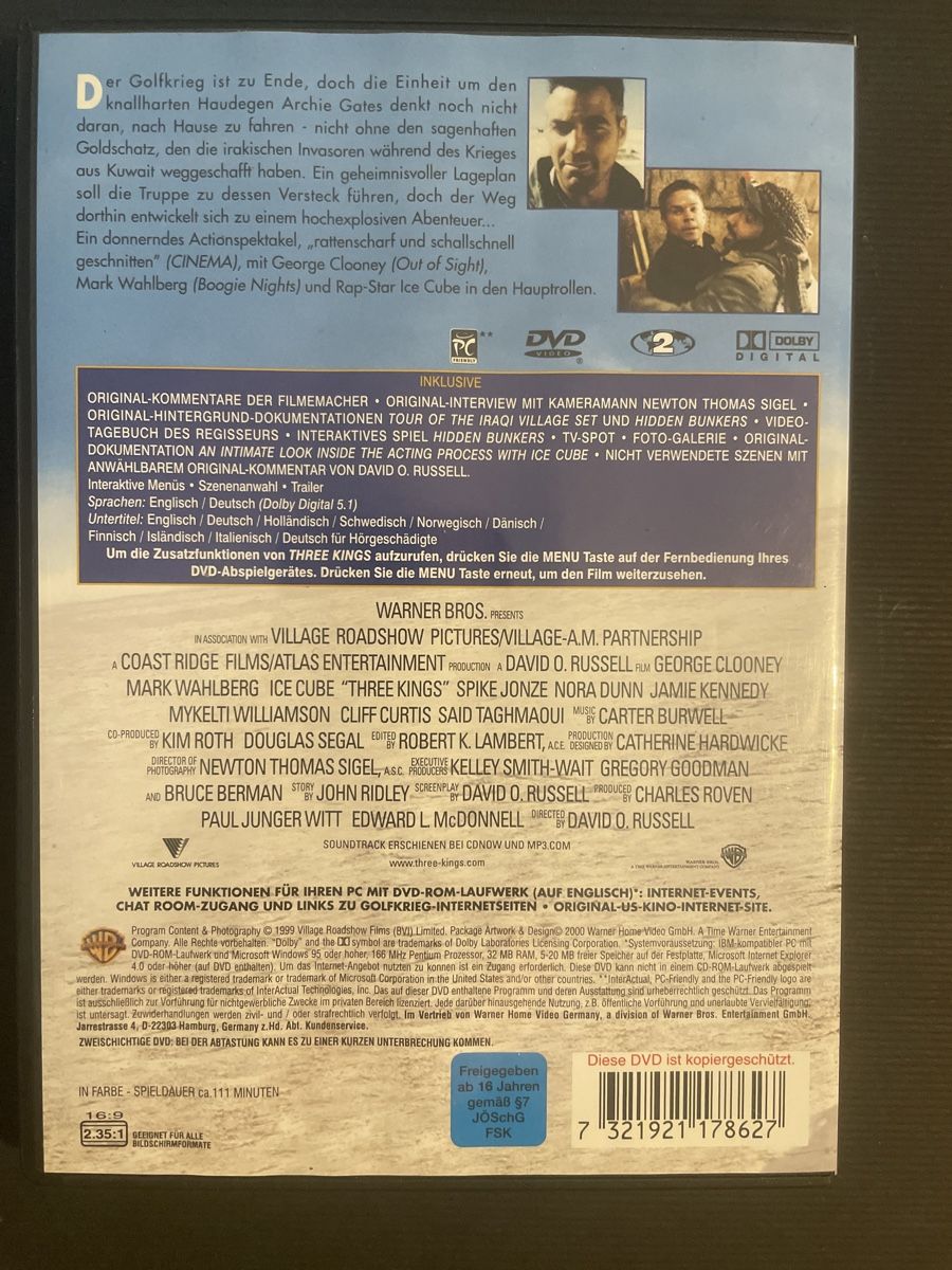 Tutti i DVDs: Three Kings, mit Cloony, Wahlberg und Ice Cube – Usato da Winterthur venduto da machmaschine 1