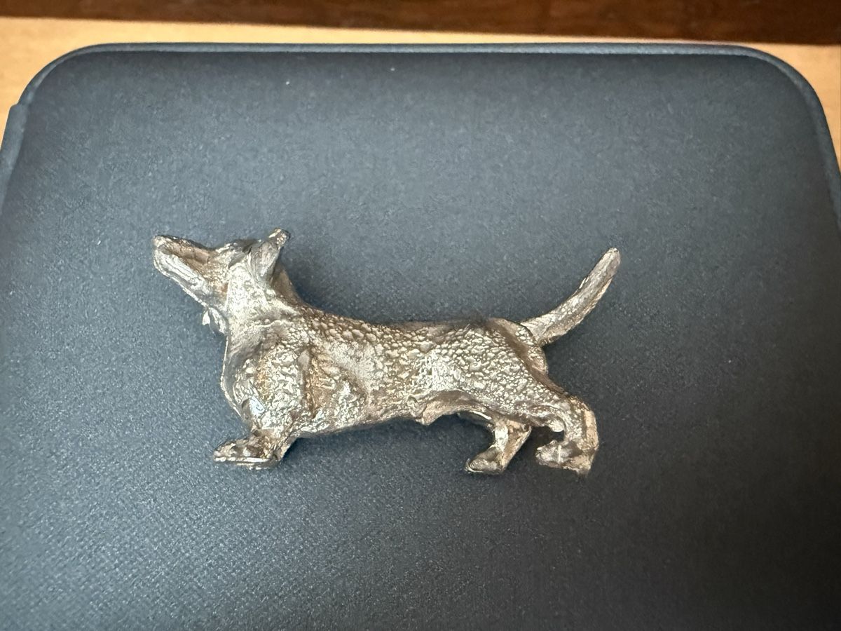 Statuette: Vintage Metall-Tackel-Statue – Usato da Lamone venduto da LaCantinaMagica 2