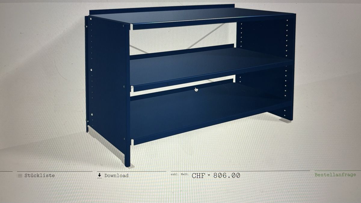Scaffali: LEHNI Aluminiumregal blau – Usato da Münchenbuchsee venduto da Broker12 6