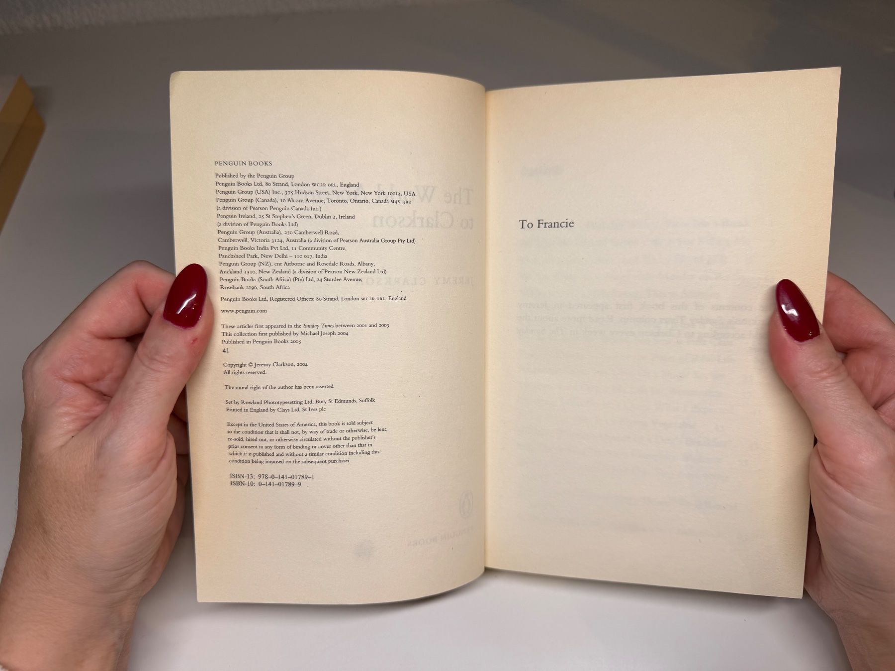 Libri: NOVEL: The World According to Clarkson – Usato da Grosswangen venduto da English_books 2