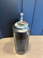 Bierkrug Feldschlösschen mit Zinndeckel
