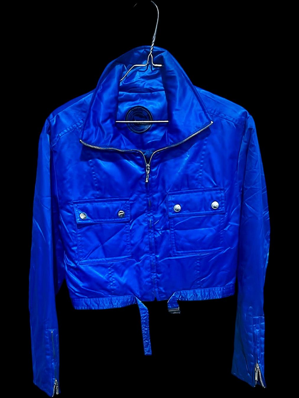 Esprit Giacche: Fusion Esprit Blaue Kurze Windbreaker Jacke – Usato da Zug venduto da vinokilo 1