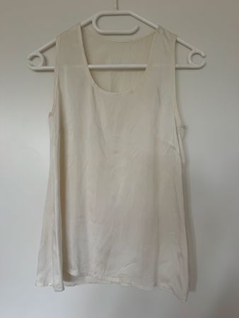 Sommerliches Top in Weiss, Seide,Grösse XS/S