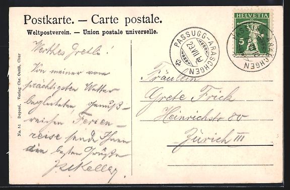 Cartoline postali: Chur, Kurhaus Passugg mit Dependance und – Usato da Berlin venduto da bartko-reher 1