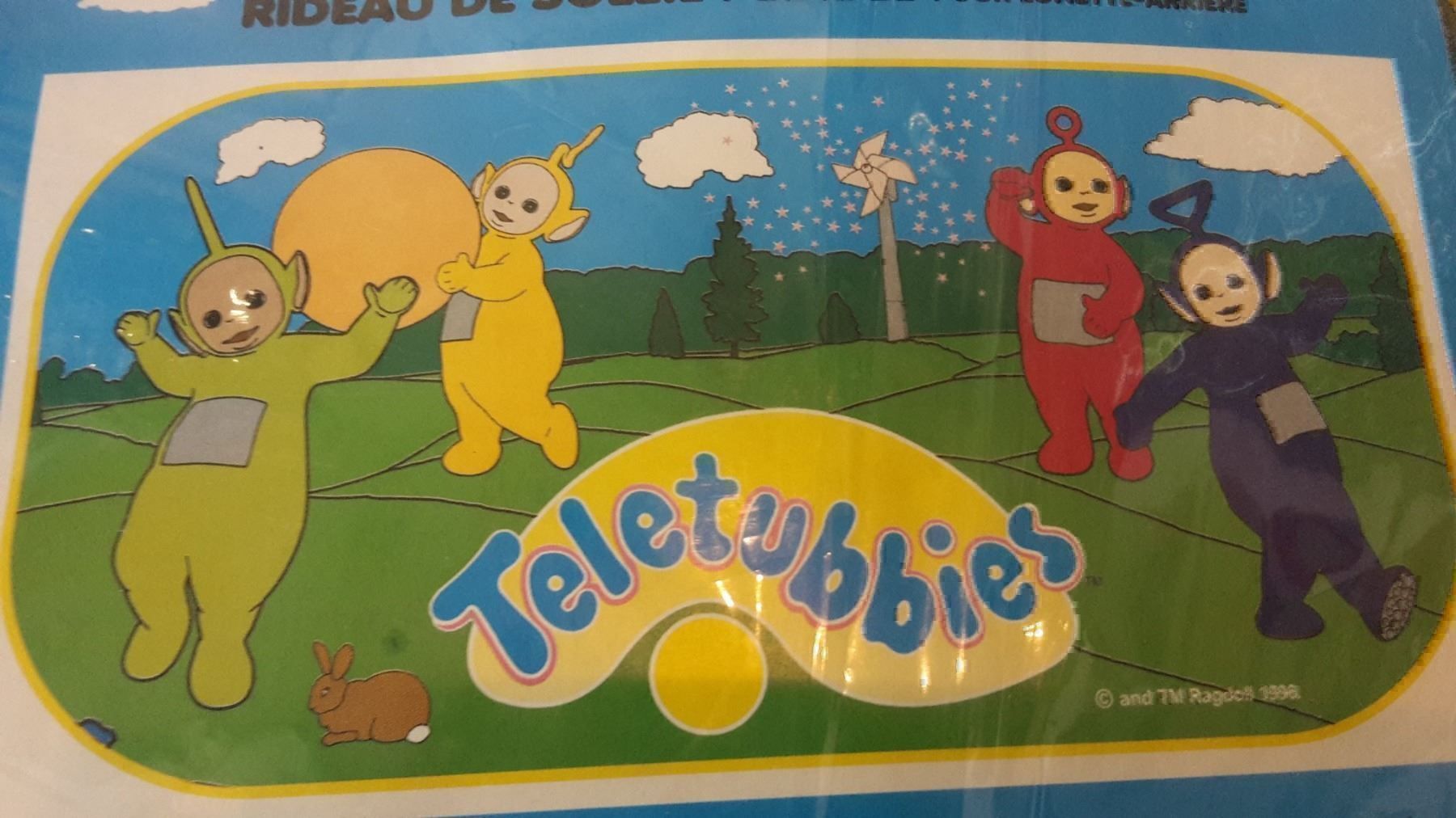 Tutti i ricambio: Heckscheibensonnenschutz Teletubbies – Nuovo e nell'imballaggio originale da Schwarzenburg venduto da Flamingo07