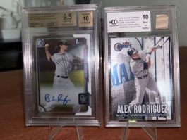 Brendan Rodgers (BGS9.5/Auto10) & Alex Rodriguez (BCCG10)MLB