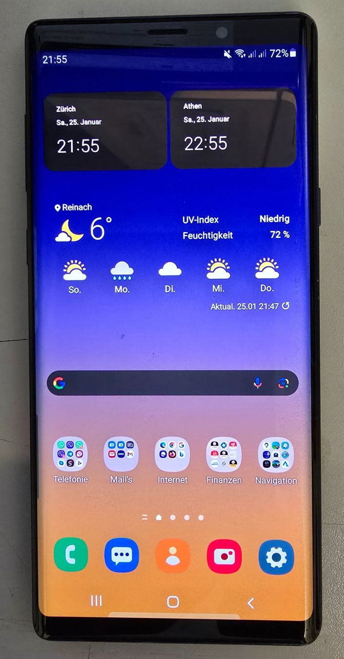 Samsung Handys / Smartphones: SAMSUNG Galaxy Note9 Duos+Samsung Gear Watch – Gebraucht aus Reinach AG von softwareladen 2