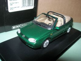 VW Golf Cabrio 1999 bright green *  Minichamps 1:43