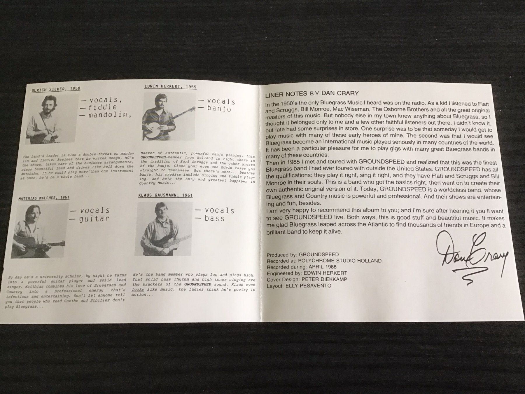 CD: CD Groundspeed - Do Do Dot... (1988) Swiss Bluegrass – Usato da Kreuzlingen venduto da Dennis2004 3