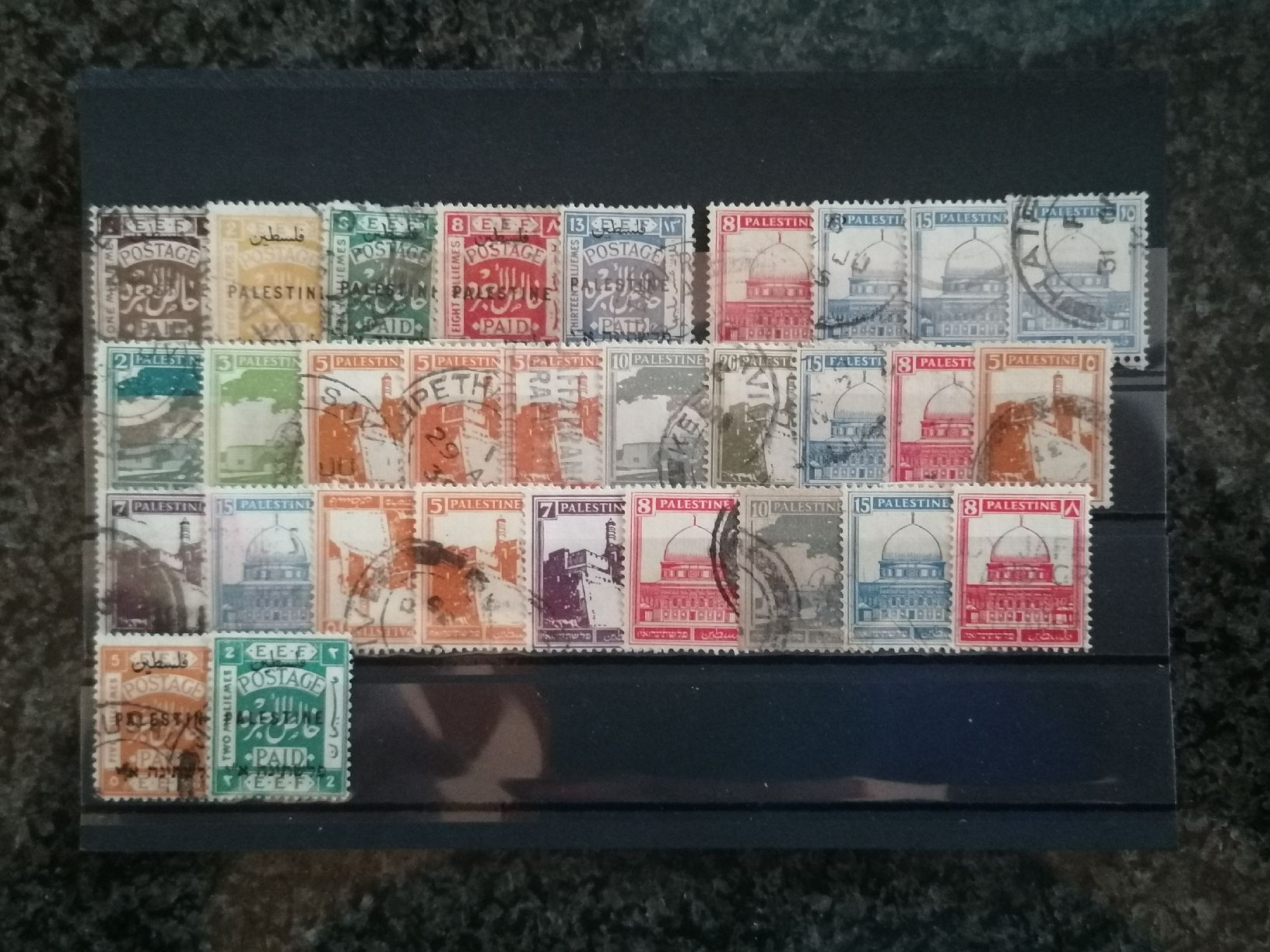 Alle Briefmarken: 30mal Palästina – Gebraucht aus Happerswil von tschergi