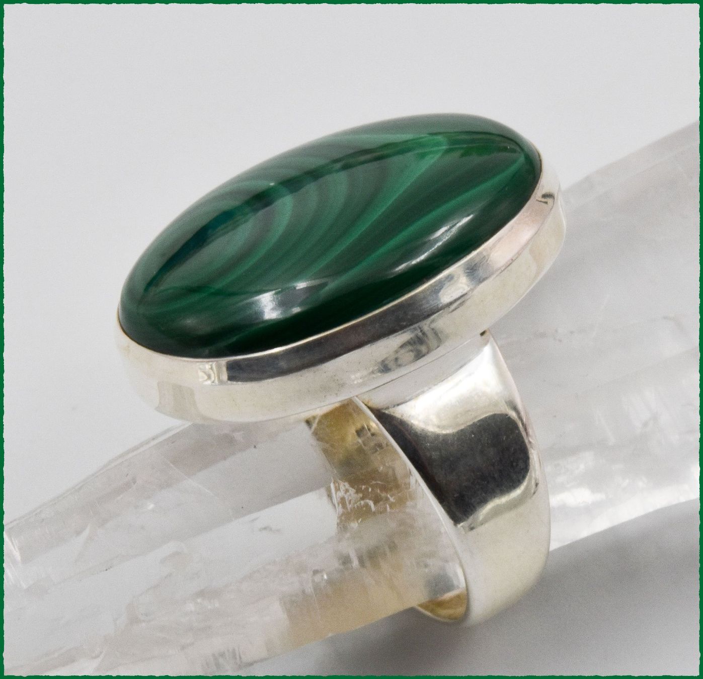 Anelli: MALACHITE, Malachit 925 Silber Ring – Nuovo e nell'imballaggio originale da Oberglatt ZH venduto da Goldfee1 2