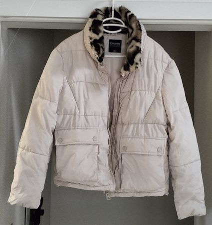 Warme, gut wattierte Stepp Jacke, weiss, Chicorée, S/36