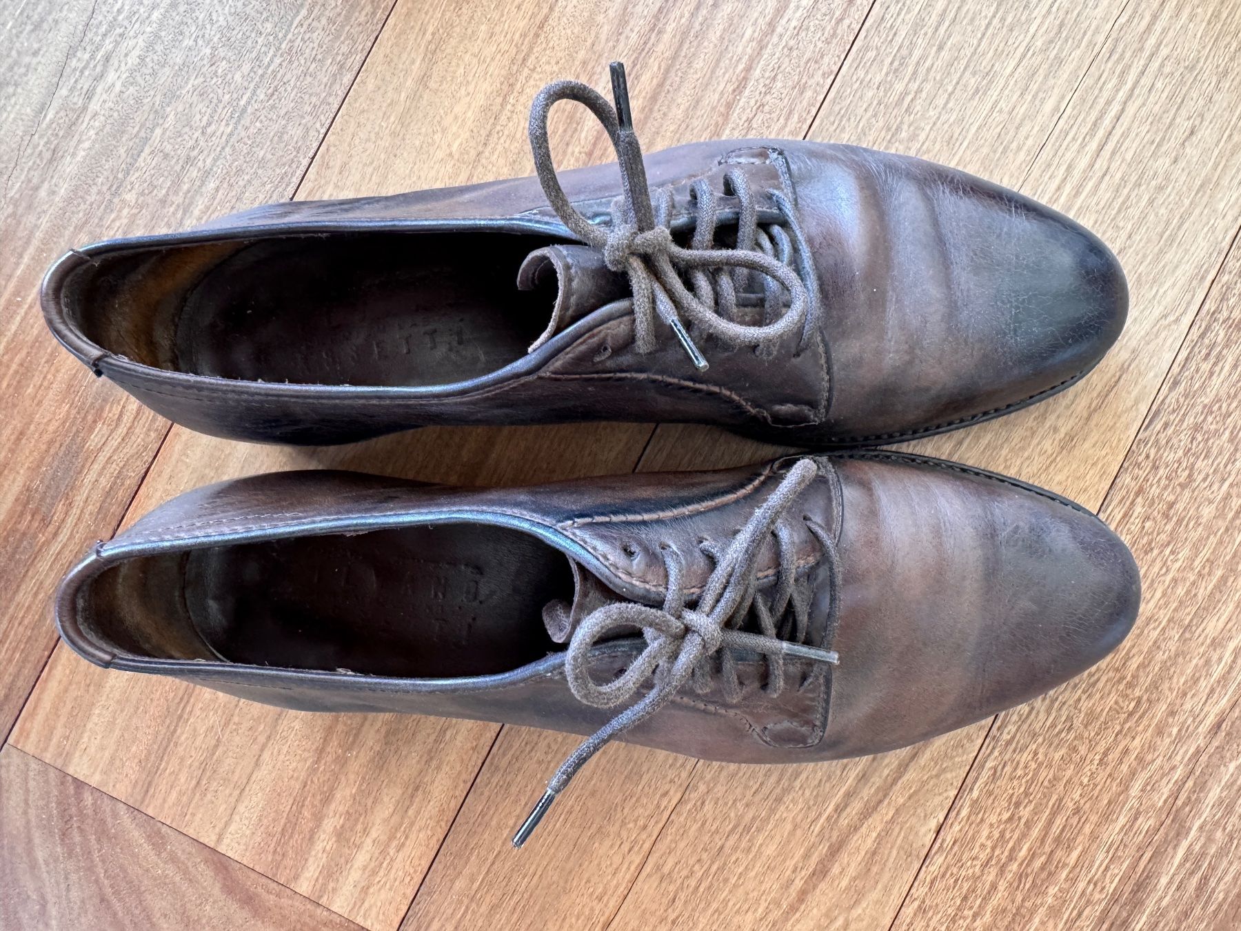 Scarpe da donna: Brauner Lederhalbschuh von Sassetti – Usato da Meilen venduto da ssp2023 1
