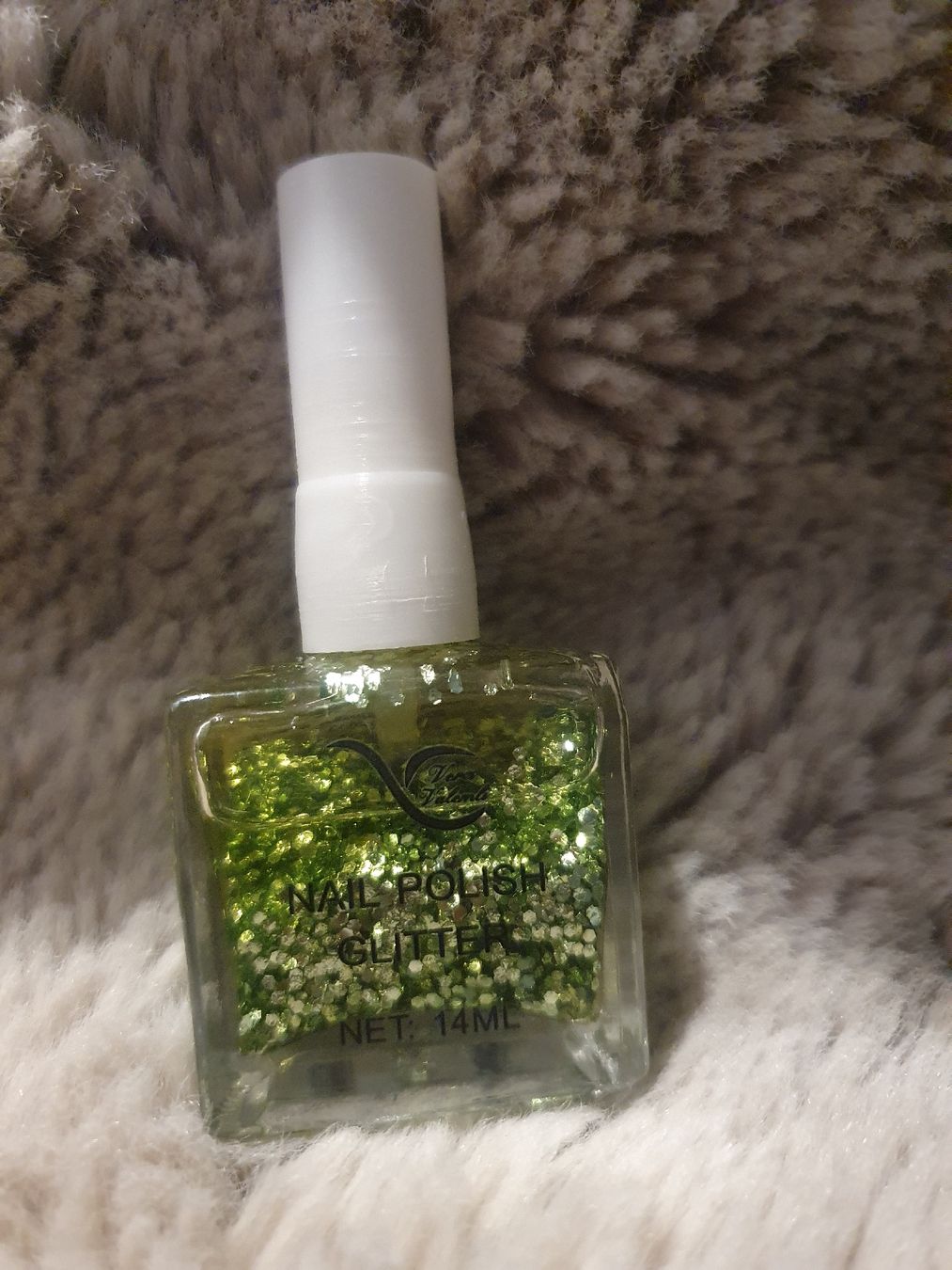 Smalto per unghie: Nagellack Glitzer Grün – Usato da Moosseedorf venduto da Sonnenschein.. 3