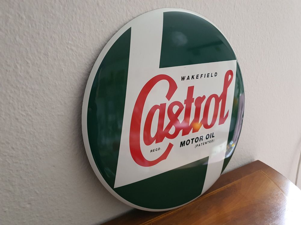 Wakefield Castrol Motor Oil Vintage Poster Tea Towel - 'Sunbeam 207mph