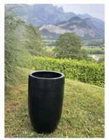 schöner schwarzer keramik topf, 45cm