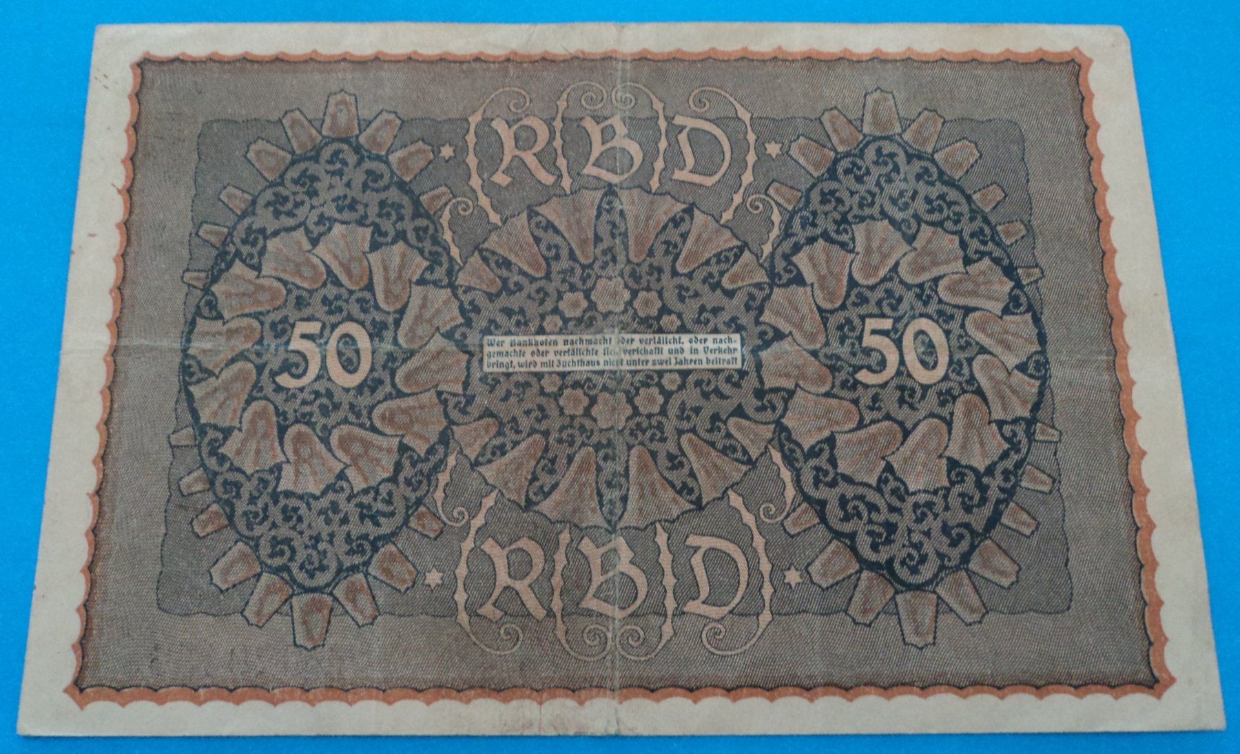 Banconote: Deutschland: 50 Mark 1919, SS – Usato da Basel venduto da maripas17 1