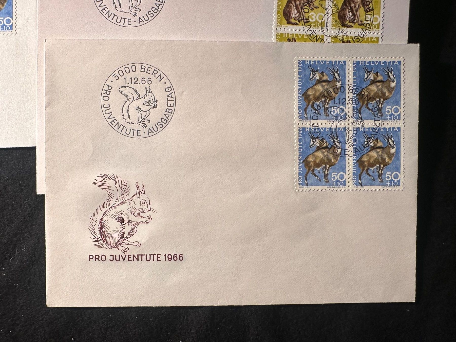 Alle Briefmarken: FDC 1966 Pro Juventute Schweiz Lot – Gebraucht aus Stettfurt von 2442 2