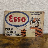 Esso Tiger – Vintage Blechschild (30x20 cm)