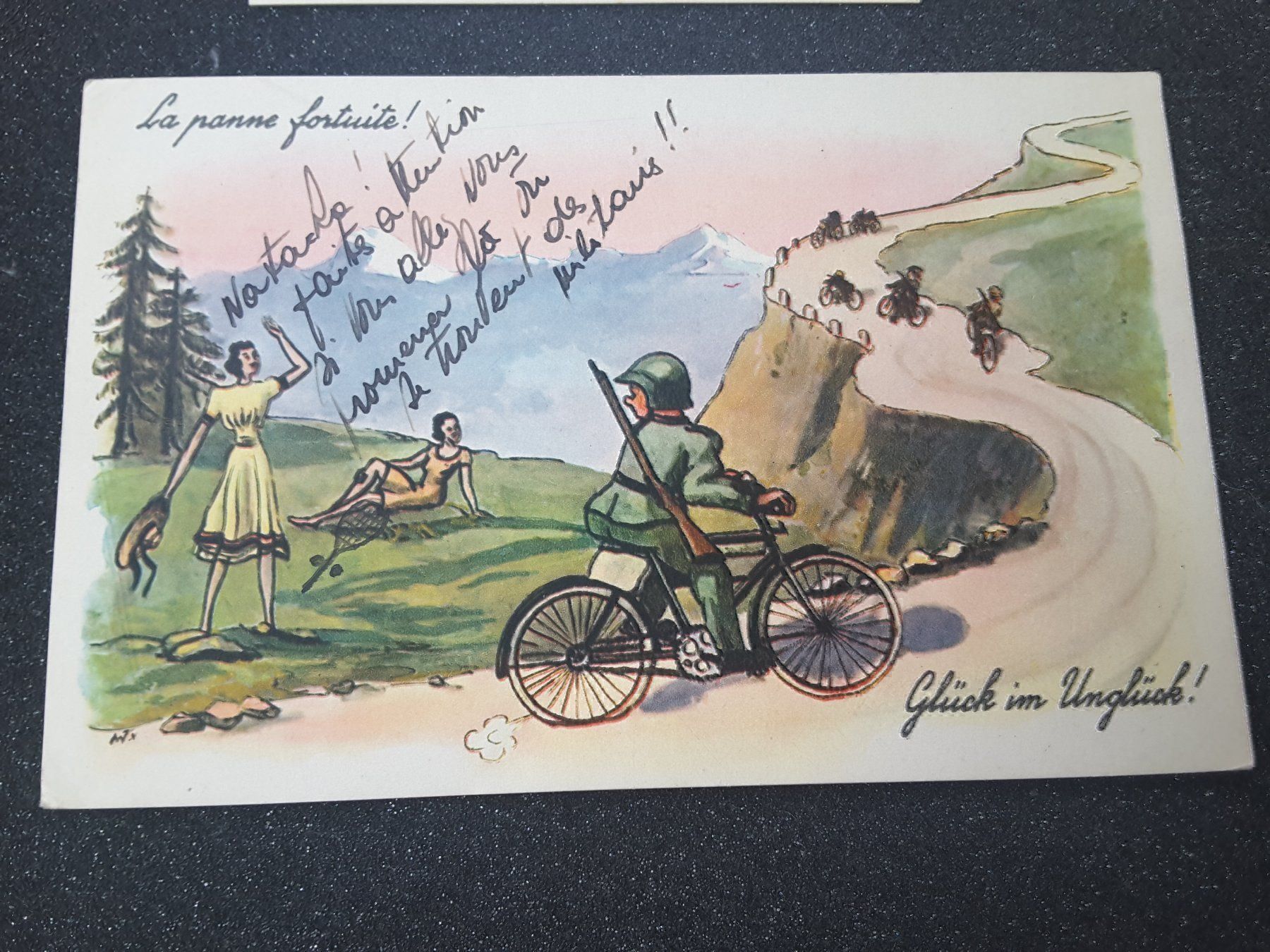Ansichtskarten: -Radfahrer Humorkarten – Gebraucht aus Reichenburg von Pipo-67 2