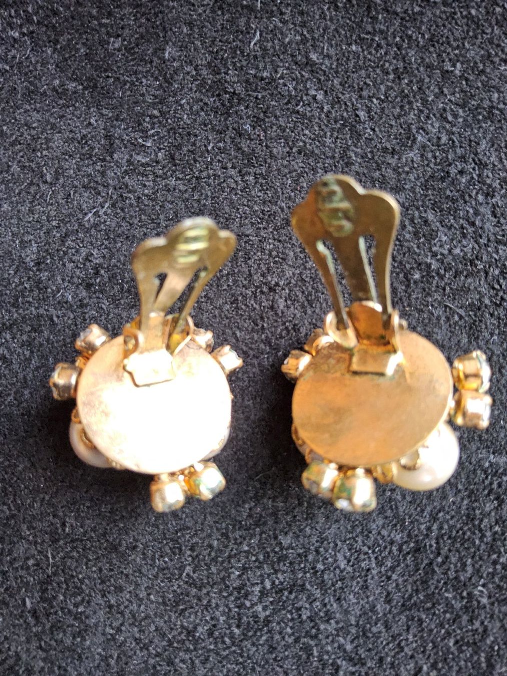 Orecchini pendenti & Orecchini a lobo: Vintage Perlen/Strass Ohrclips, 1940er – Usato da Zürich venduto da helsan 2
