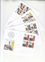 SBK B264 - B267 im 4er-Block FDC