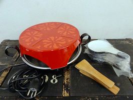 vintage Stöckli Raclette Ofen 4 Pfännli Swiss Made 70er