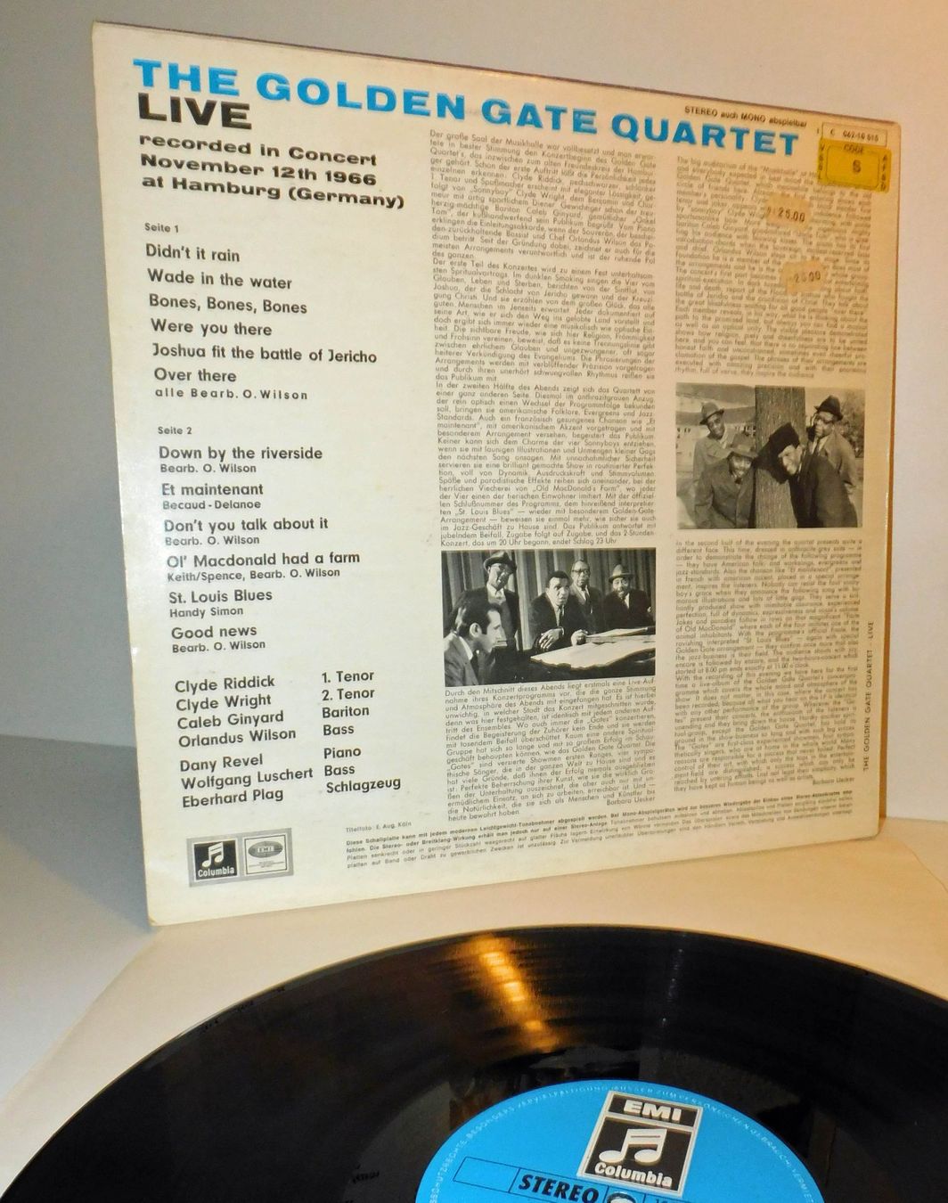 Dischi in vinile: Lp - Golden Gate Quartet 1966   Lp – Usato da Sursee venduto da 76 4